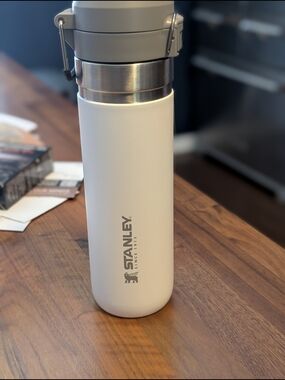 Stanley White & Gray Insulated Travel Bottle